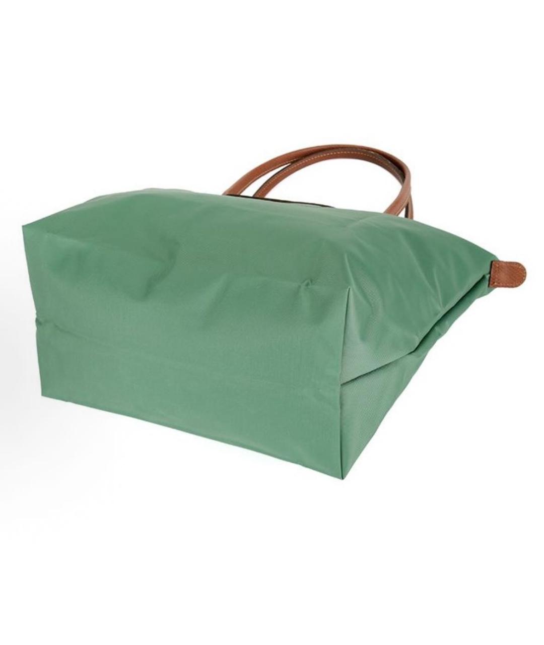 LONGCHAMP Зеленая тканевая сумка тоут, фото 3