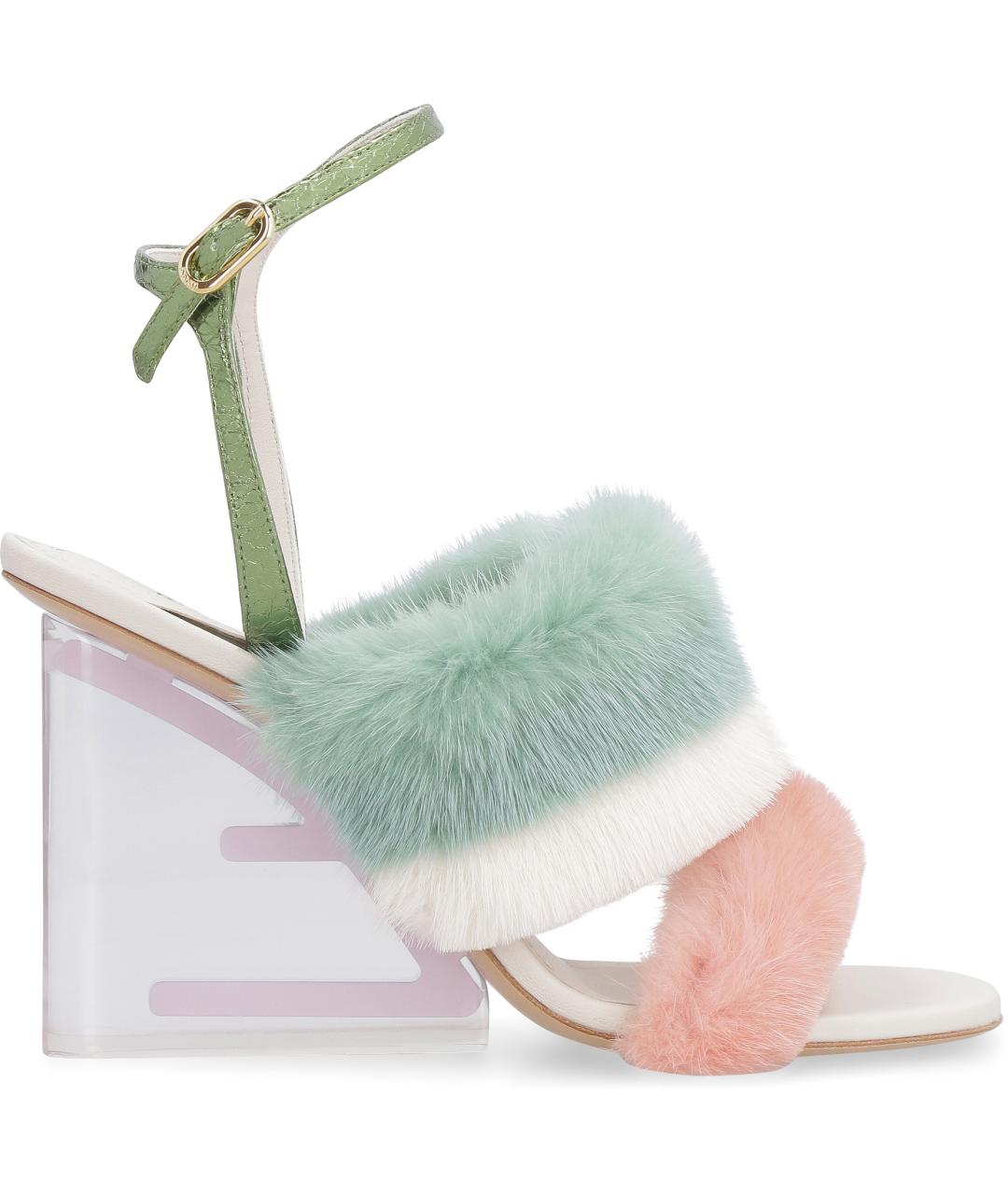 FENDI Мульти босоножки, фото 2