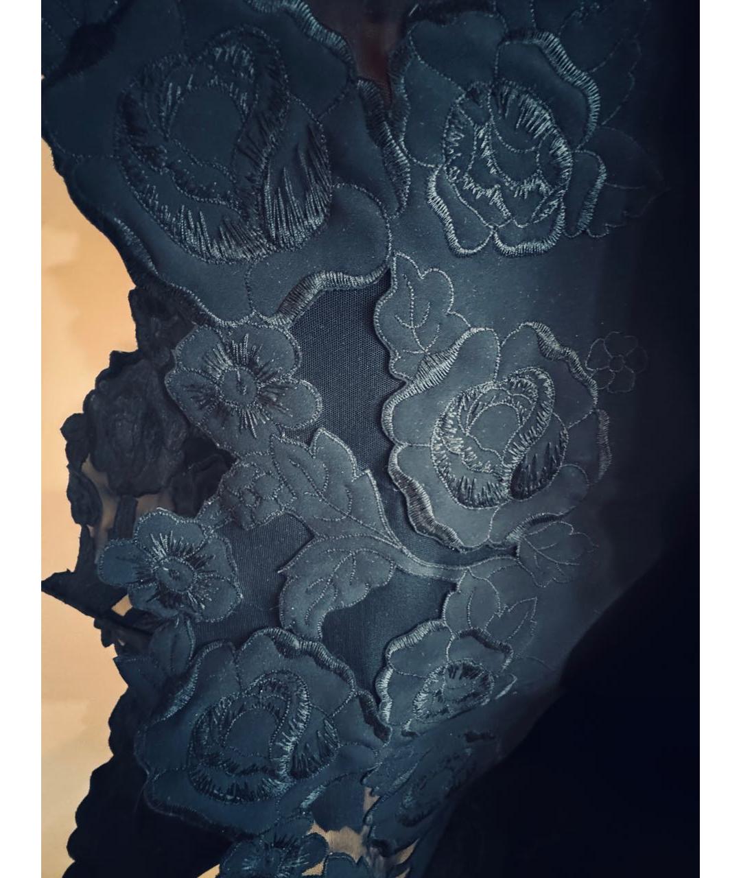 CHIARA BONI Черное полиамидовое повседневное платье, фото 5