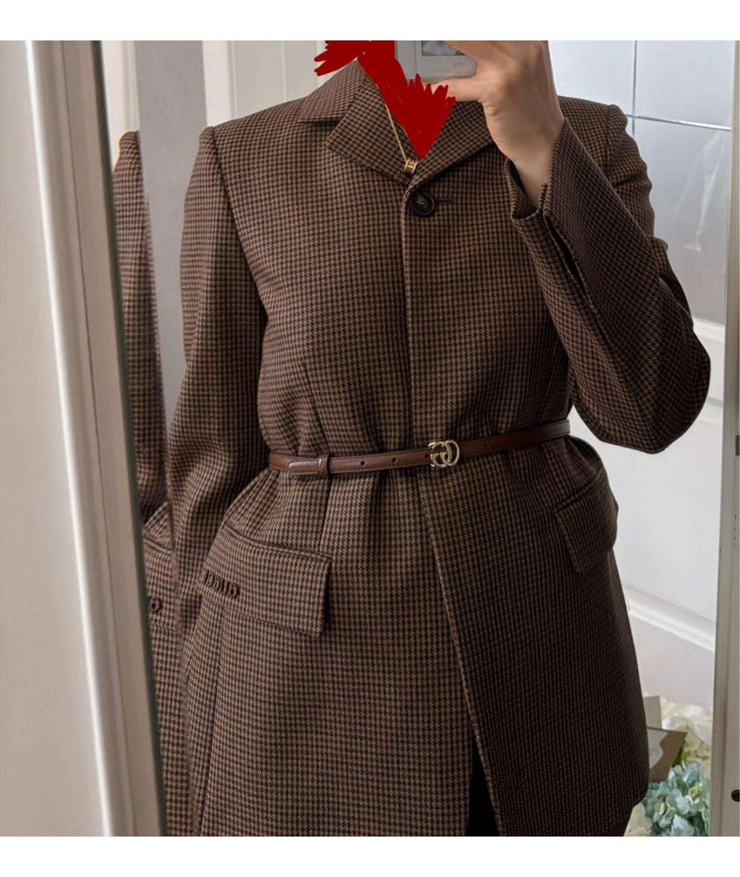 GUCCI Коричневый шерстяной жакет/пиджак, фото 8