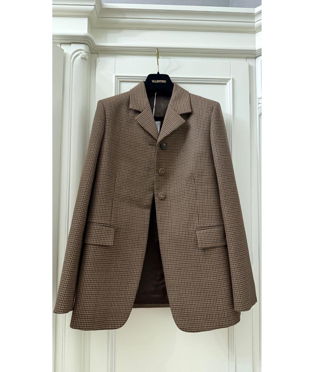 GUCCI Коричневый шерстяной жакет/пиджак, фото 9