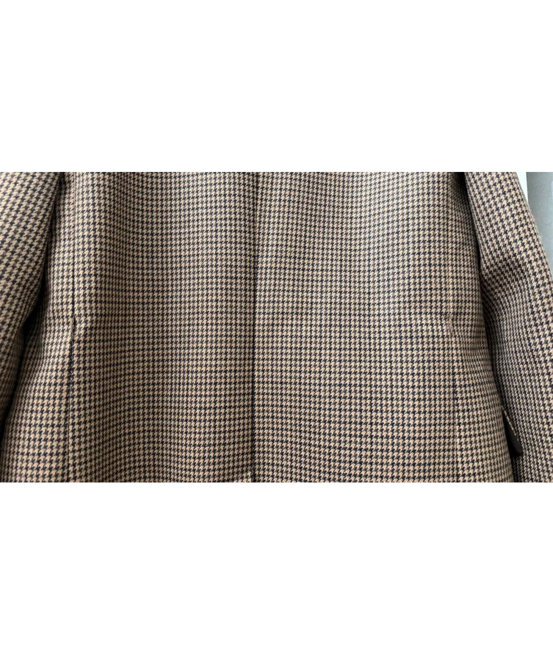 GUCCI Коричневый шерстяной жакет/пиджак, фото 5