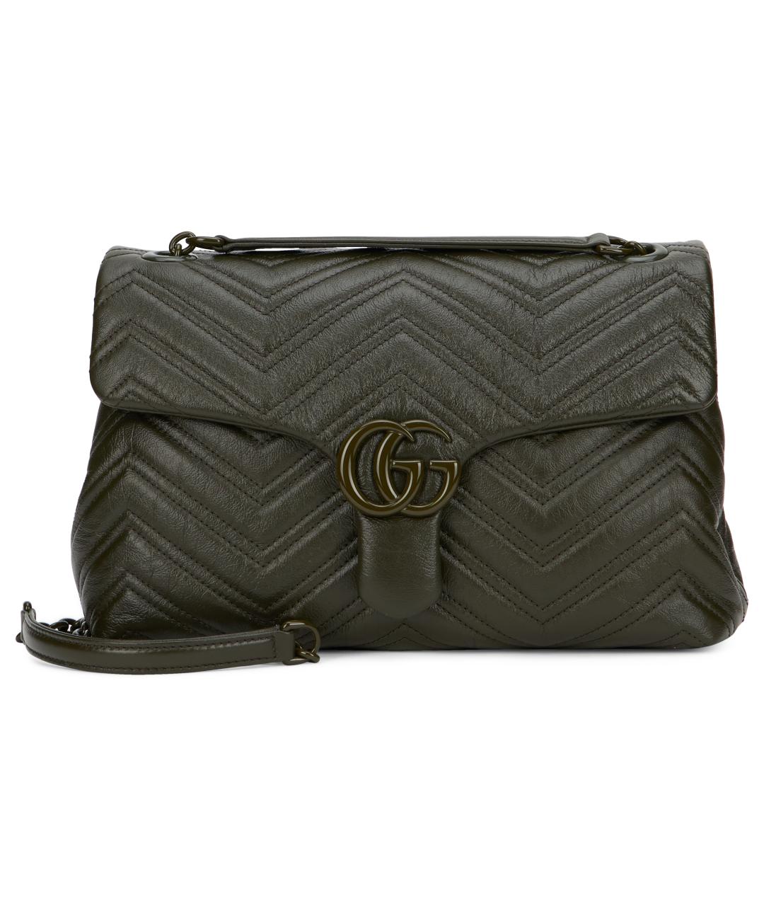 GUCCI Зеленая кожаная сумка через плечо, фото 2