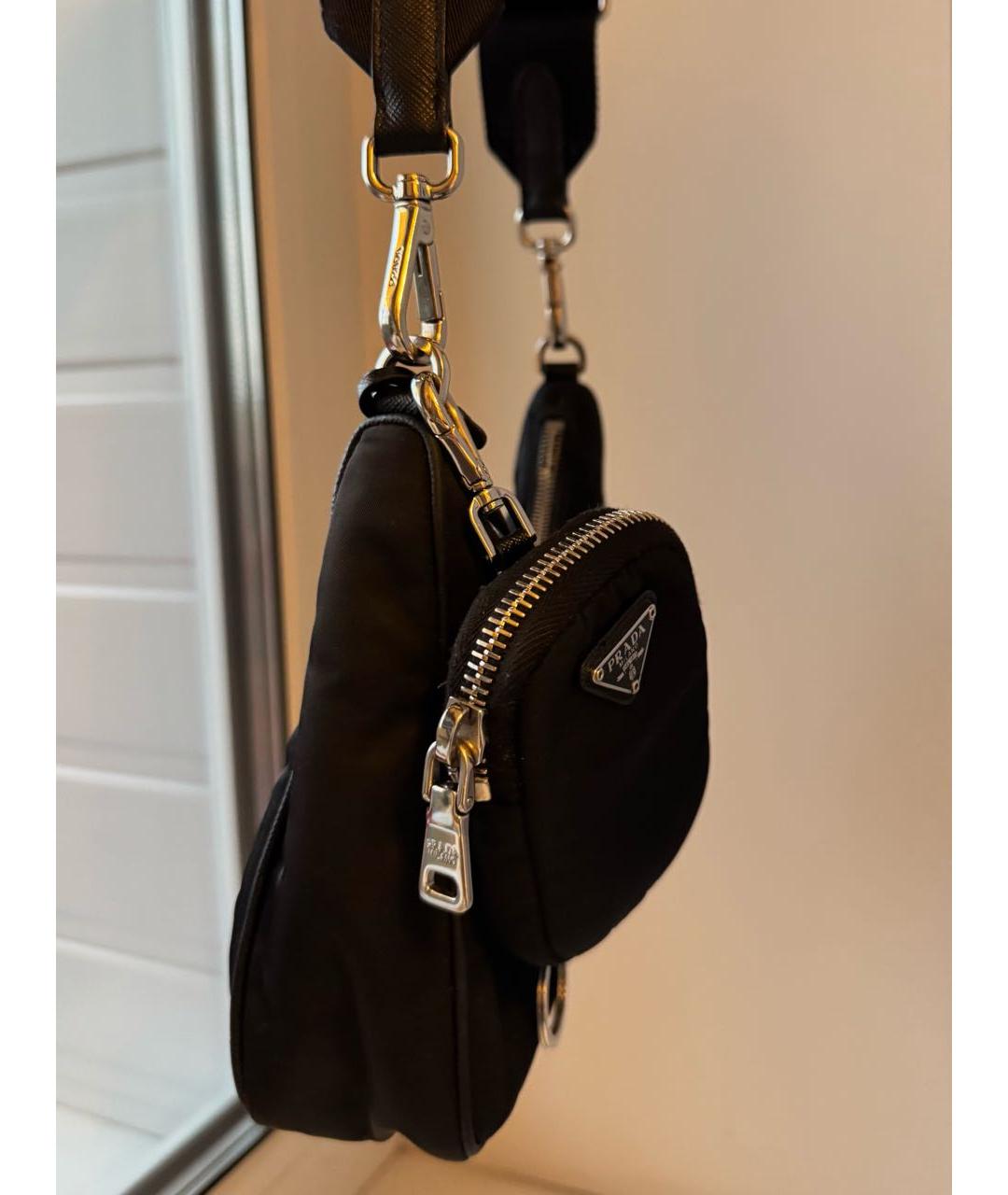 PRADA Черная сумка через плечо, фото 4