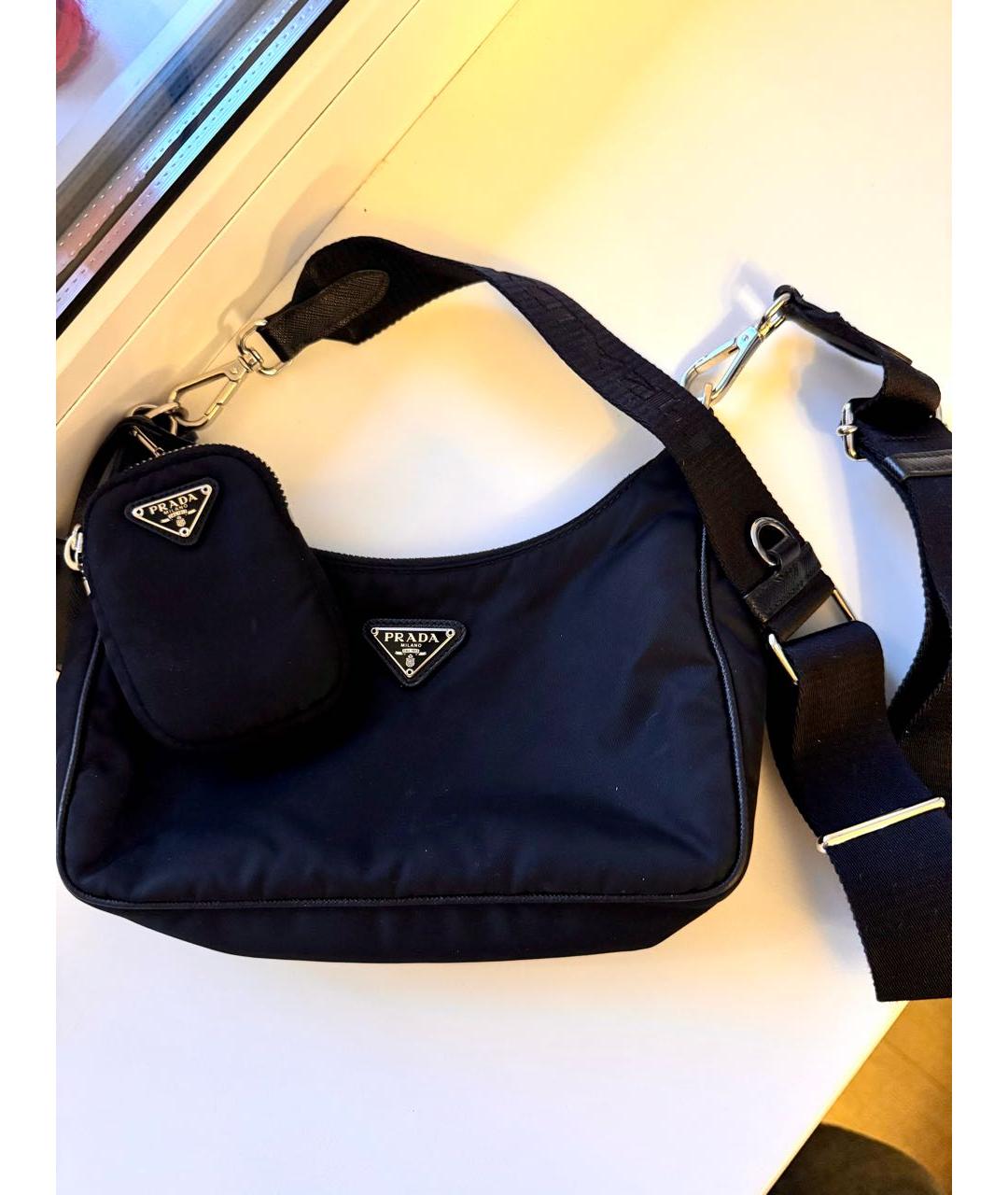 PRADA Черная сумка через плечо, фото 7