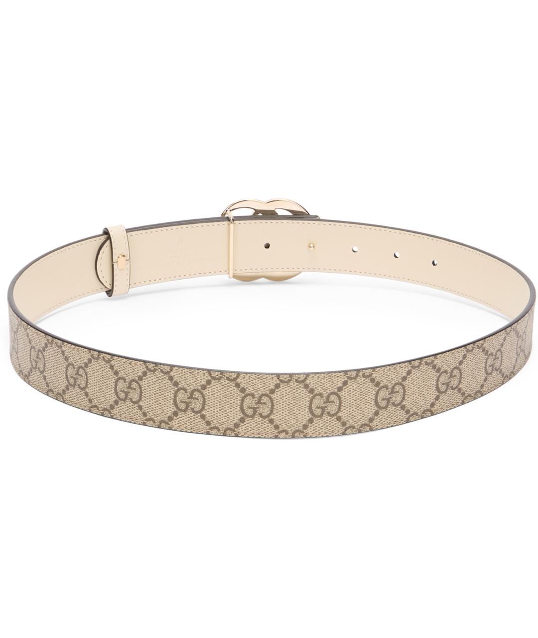 GUCCI Бежевый кожаный ремень, фото 2