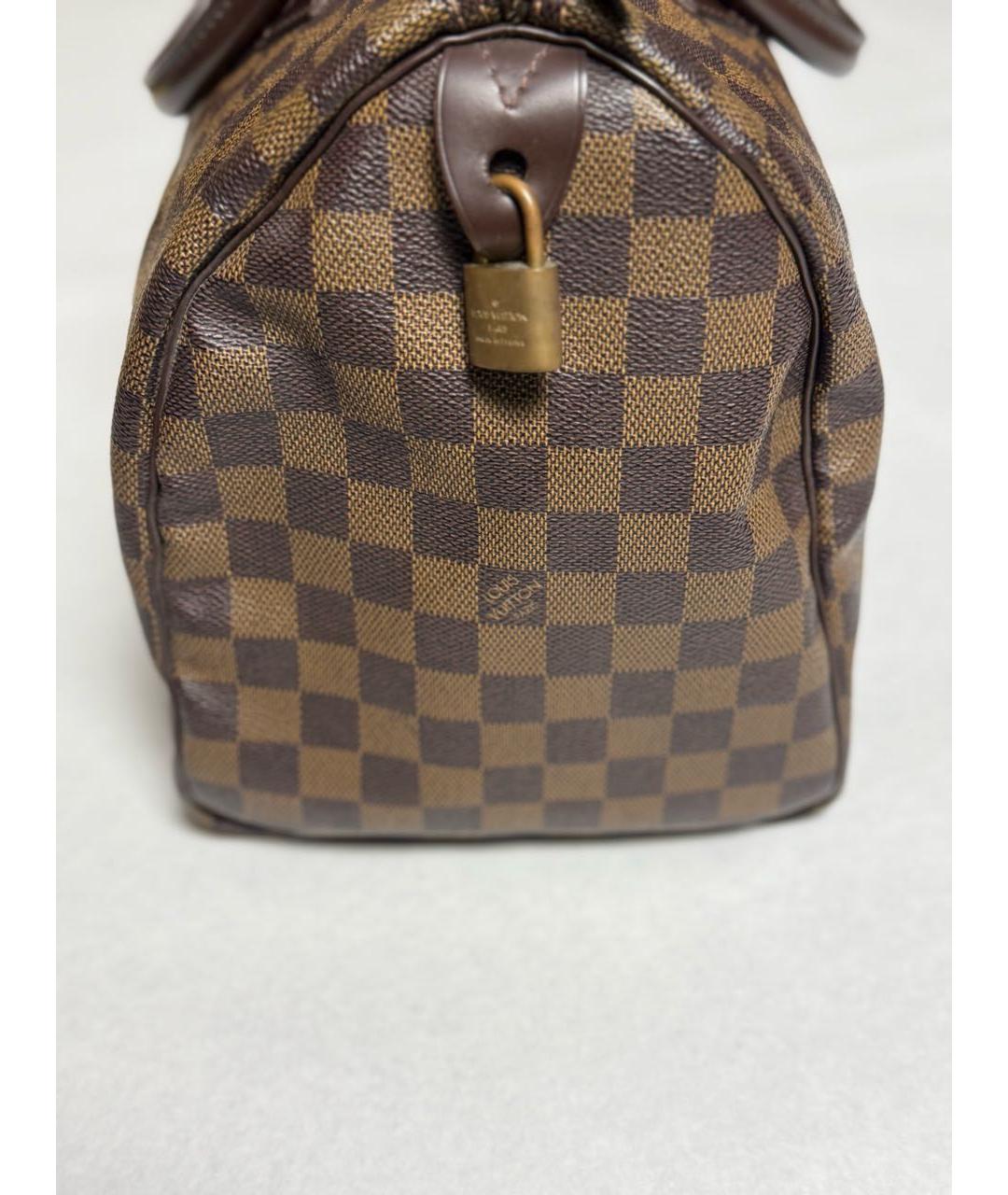 LOUIS VUITTON Коричневая сумка с короткими ручками, фото 3