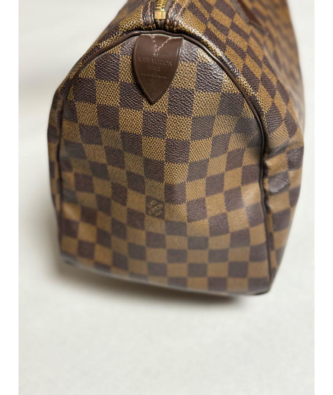 LOUIS VUITTON Коричневая сумка с короткими ручками, фото 4