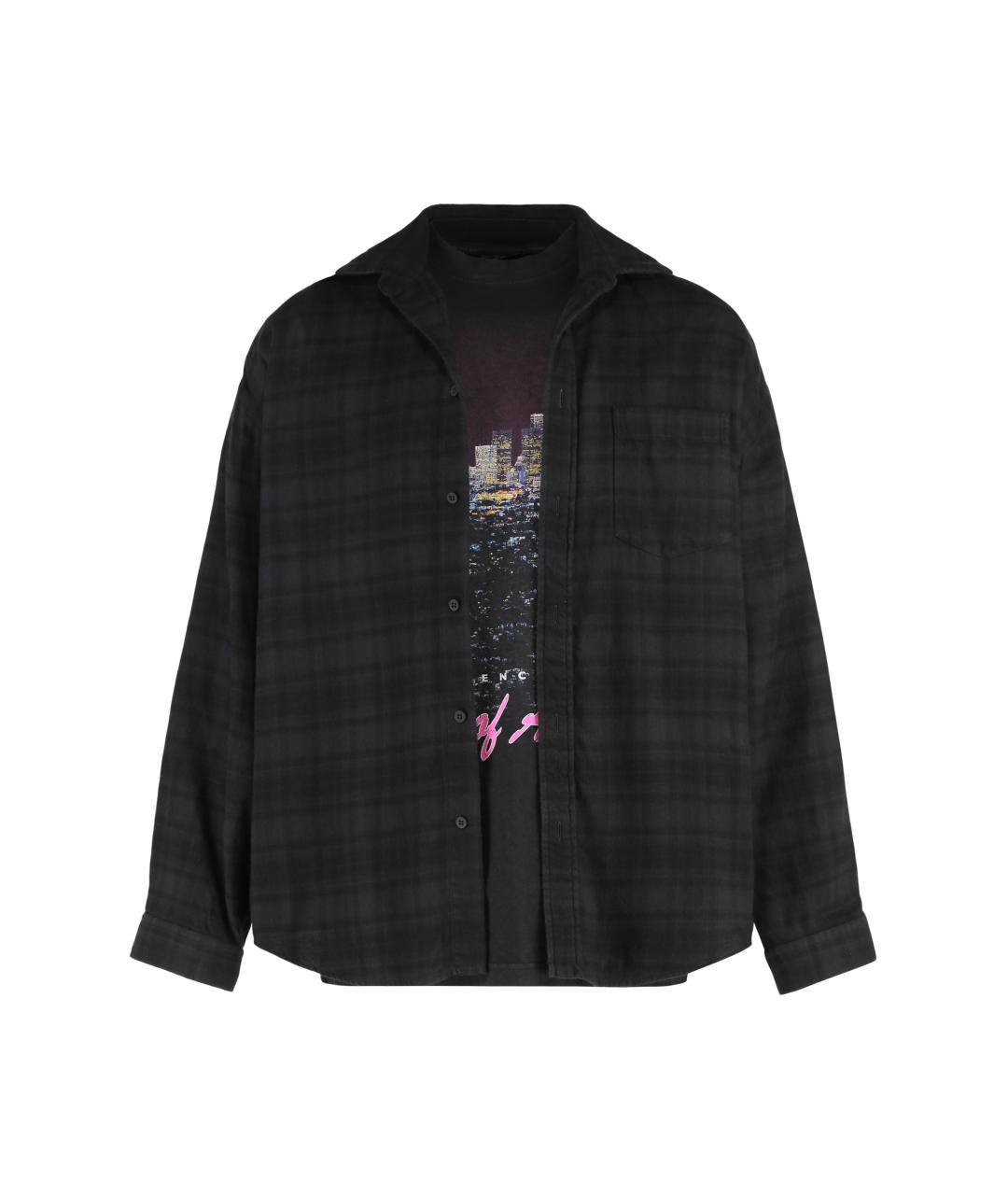 BALENCIAGA Серая хлопковая кэжуал рубашка, фото 2