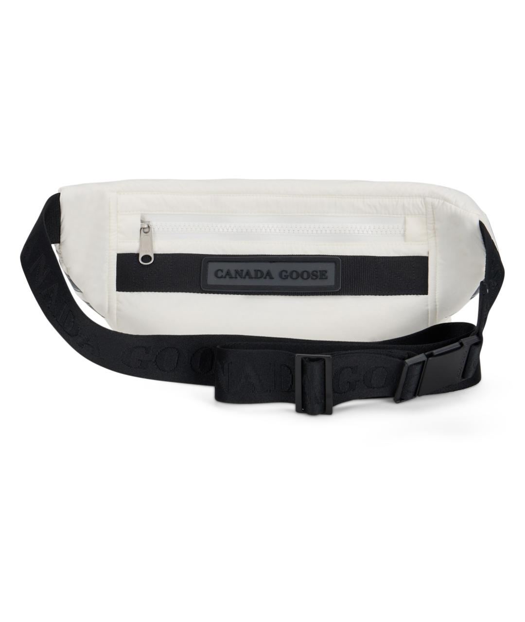 CANADA GOOSE Белая синтетическая поясная сумка, фото 4