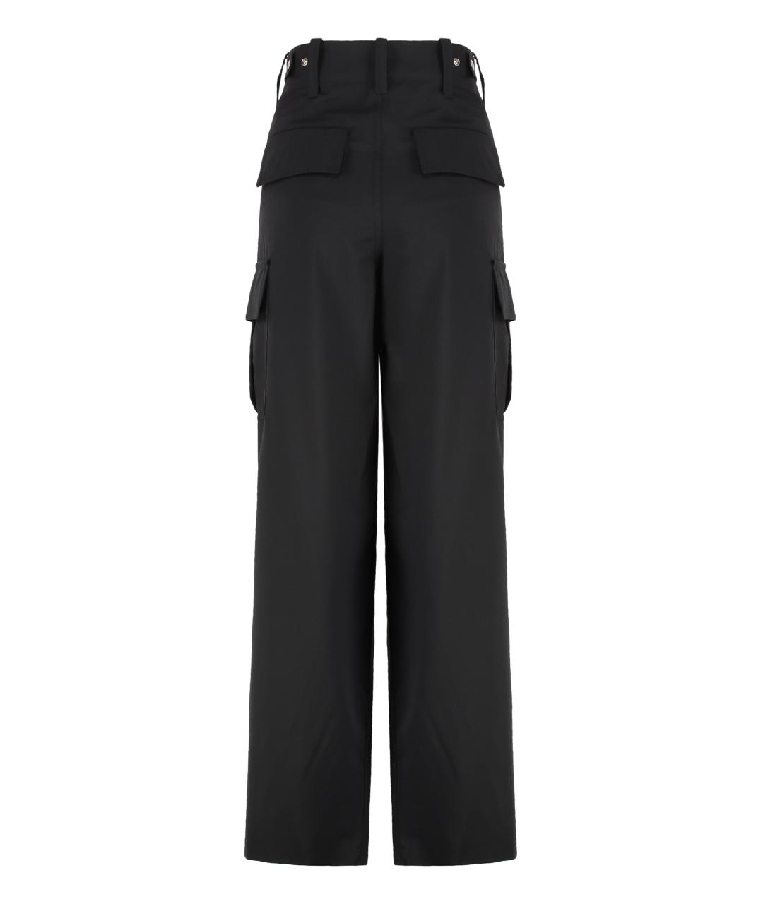 BOTTEGA VENETA Черные шерстяные прямые брюки, фото 2