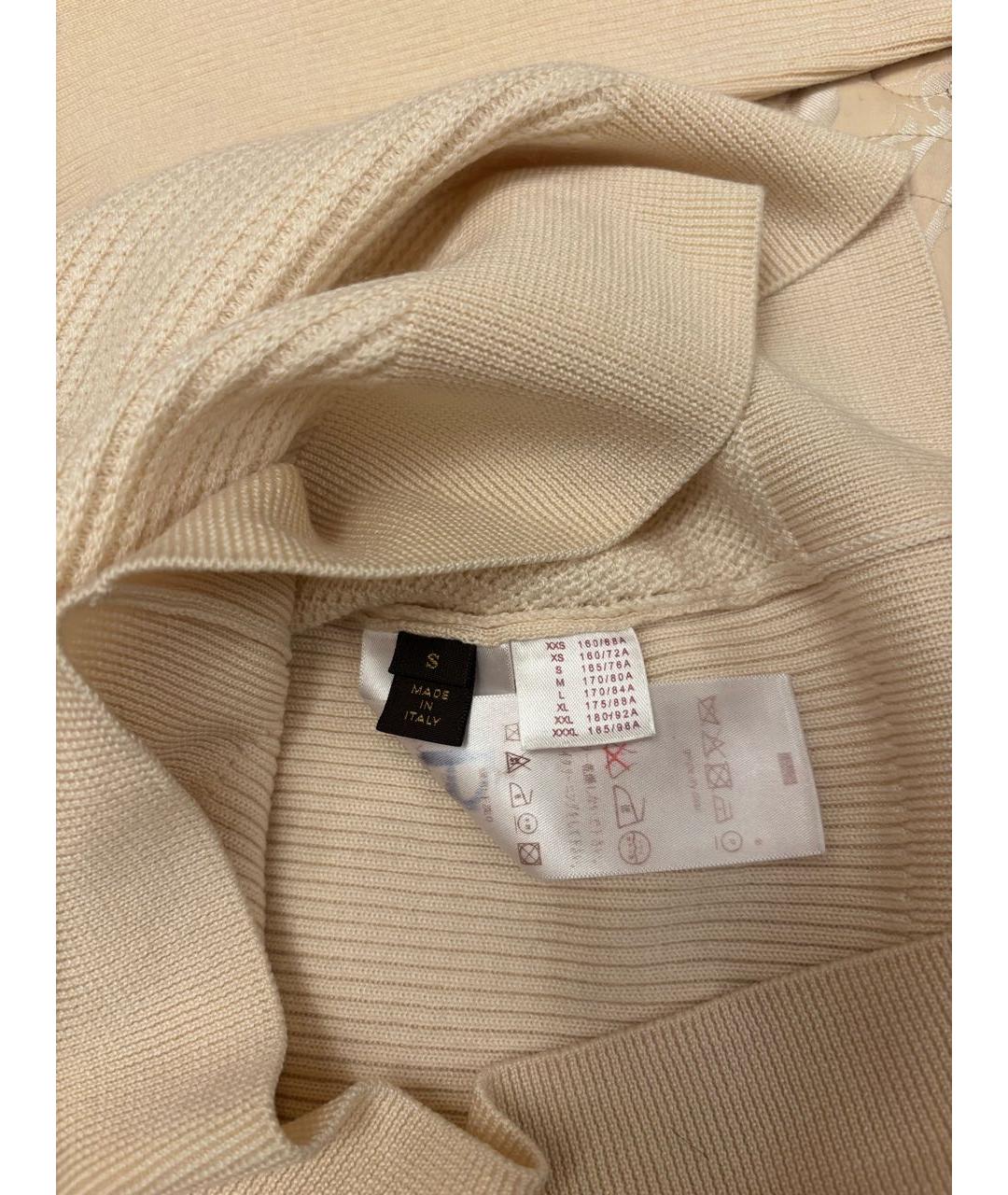 LOUIS VUITTON Бежевый шерстяной джемпер / свитер, фото 2