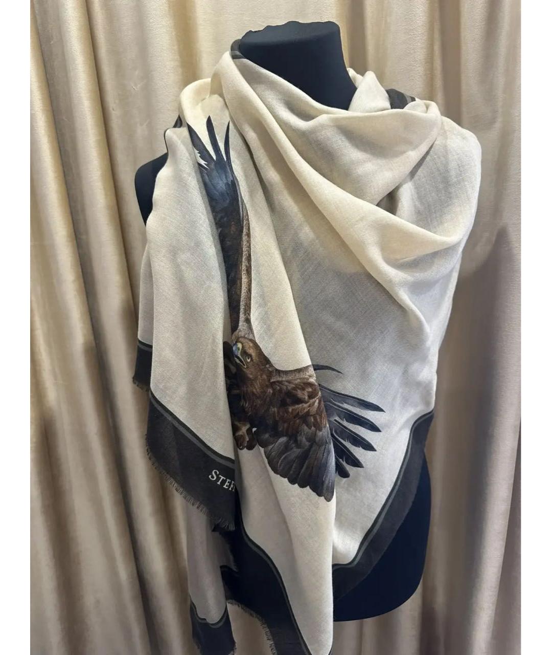 STEFANO RICCI Бежевый кашемировый шарф, фото 2