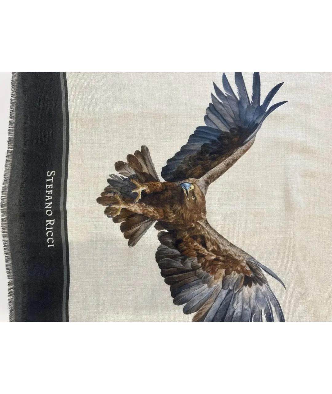 STEFANO RICCI Бежевый кашемировый шарф, фото 7