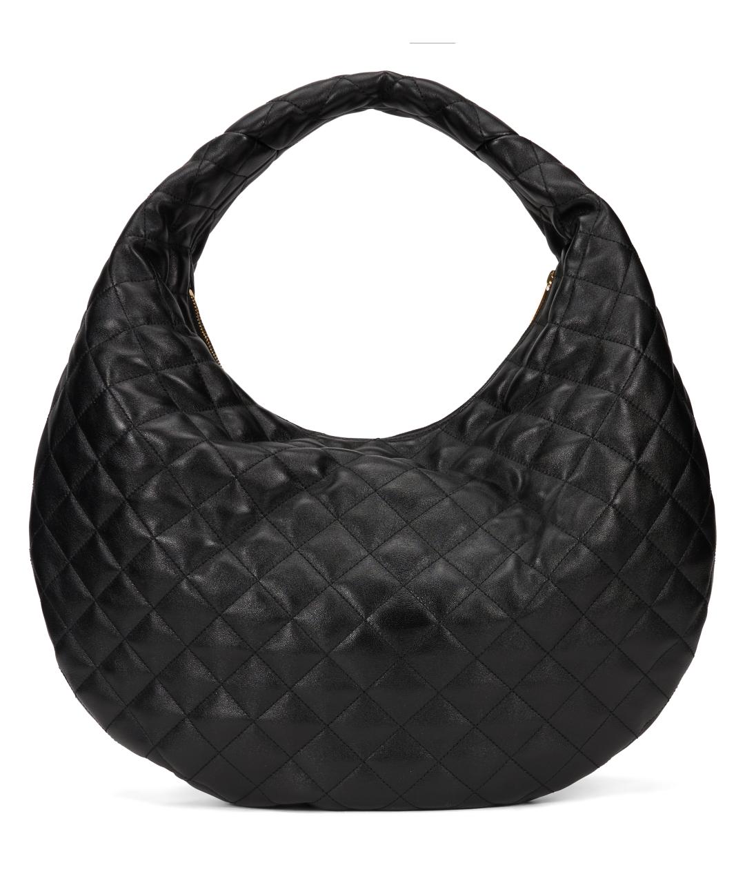 SAINT LAURENT Черная кожаная сумка с короткими ручками, фото 3