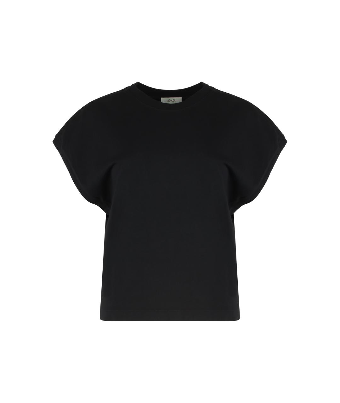 AGOLDE Черная хлопковая футболка, фото 1