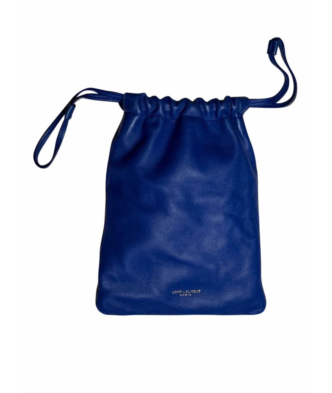 SAINT LAURENT Синяя сумка через плечо, фото 1