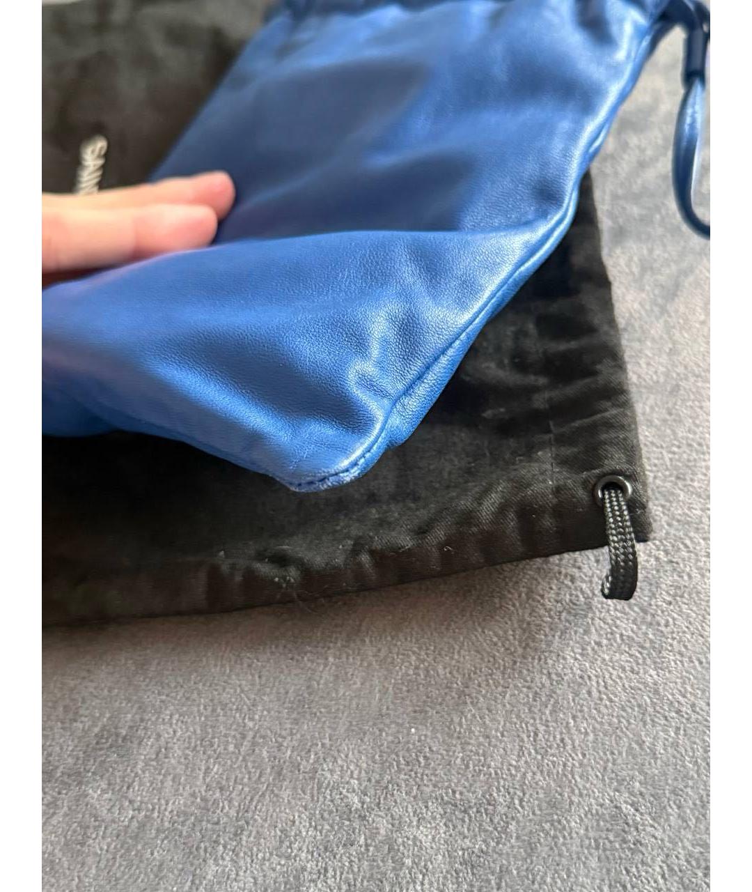 SAINT LAURENT Синяя сумка через плечо, фото 7