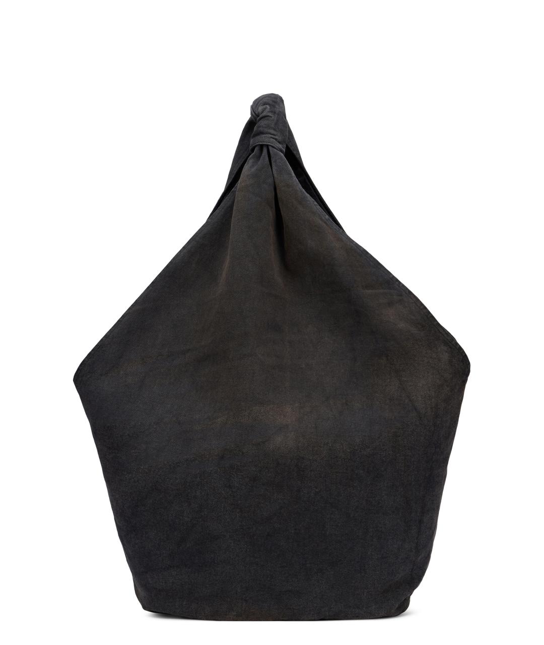 OUR LEGACY Черная хлопковая сумка тоут, фото 1