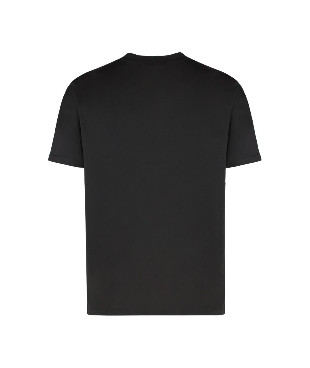 PAUL & SHARK Черная хлопковая футболка, фото 2