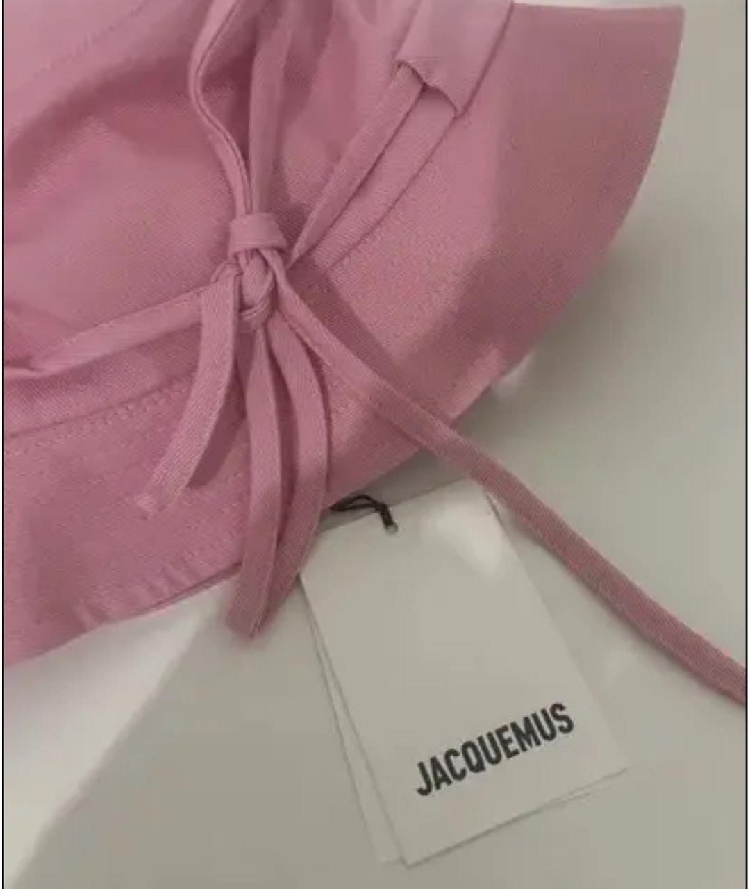 JACQUEMUS Розовая панама, фото 3