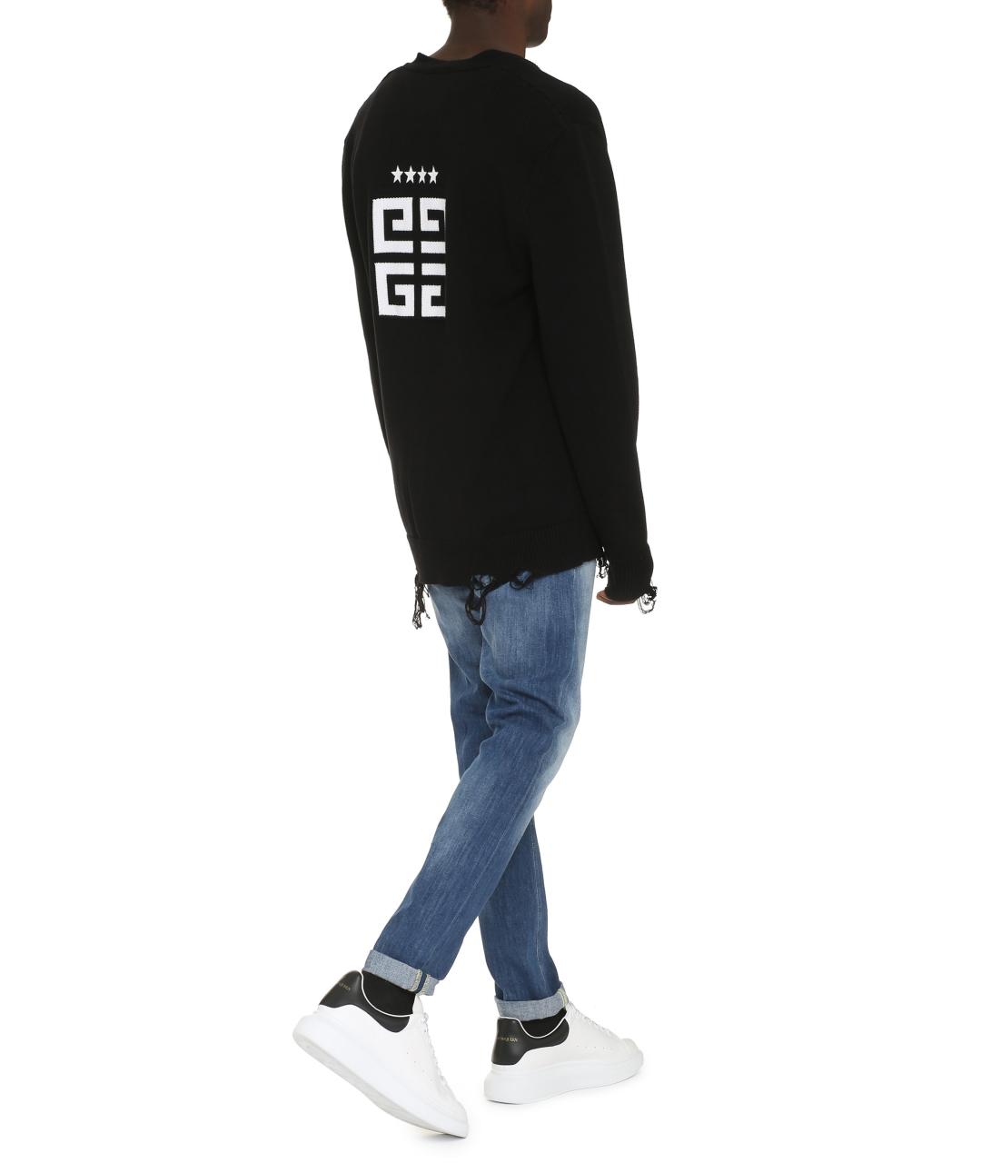 GIVENCHY Черный хлопковый кардиган, фото 4