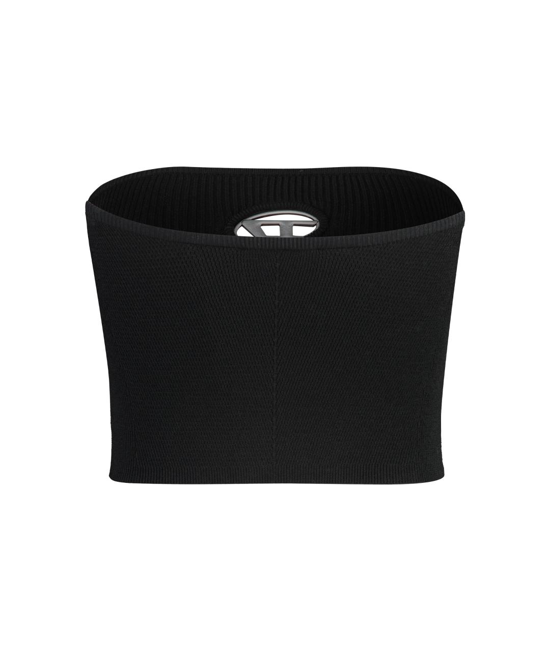 DIESEL Черная вискозная майка, фото 2