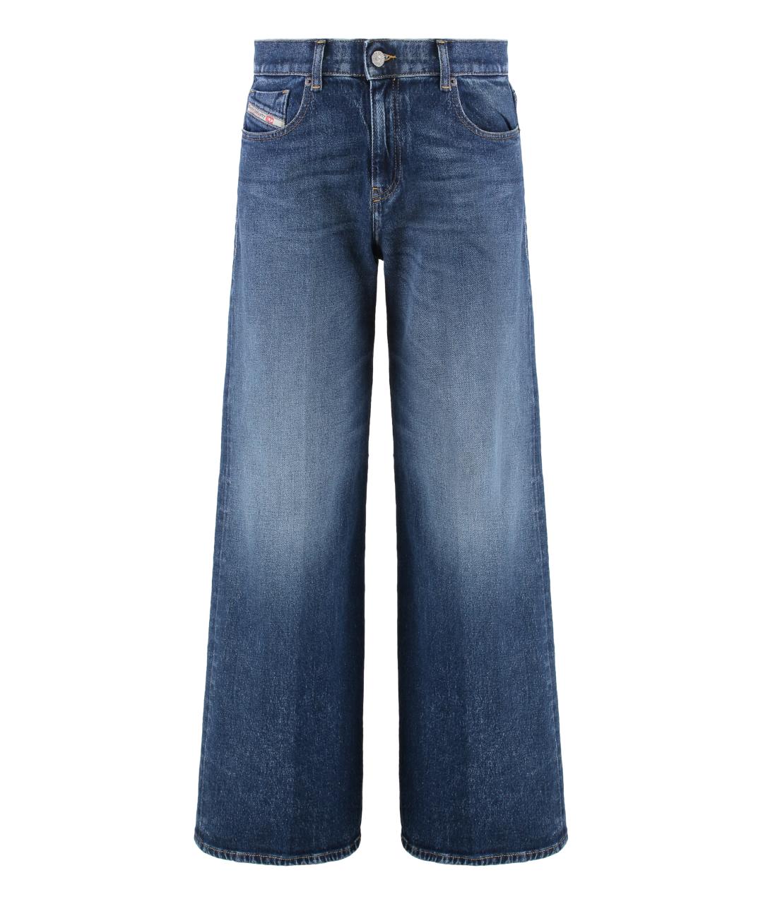 DIESEL Синие хлопковые прямые джинсы, фото 1