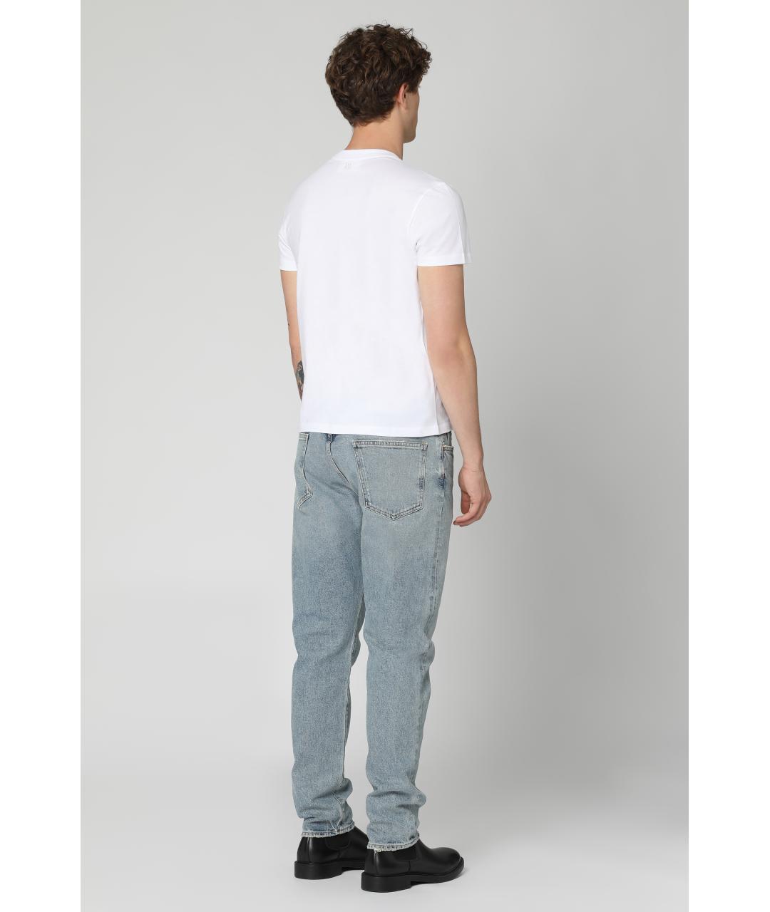 AGOLDE Голубые хлопковые прямые джинсы, фото 4