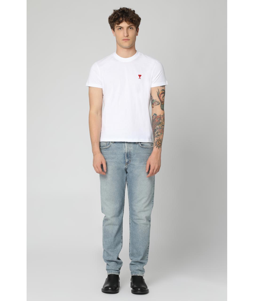 AGOLDE Голубые хлопковые прямые джинсы, фото 3