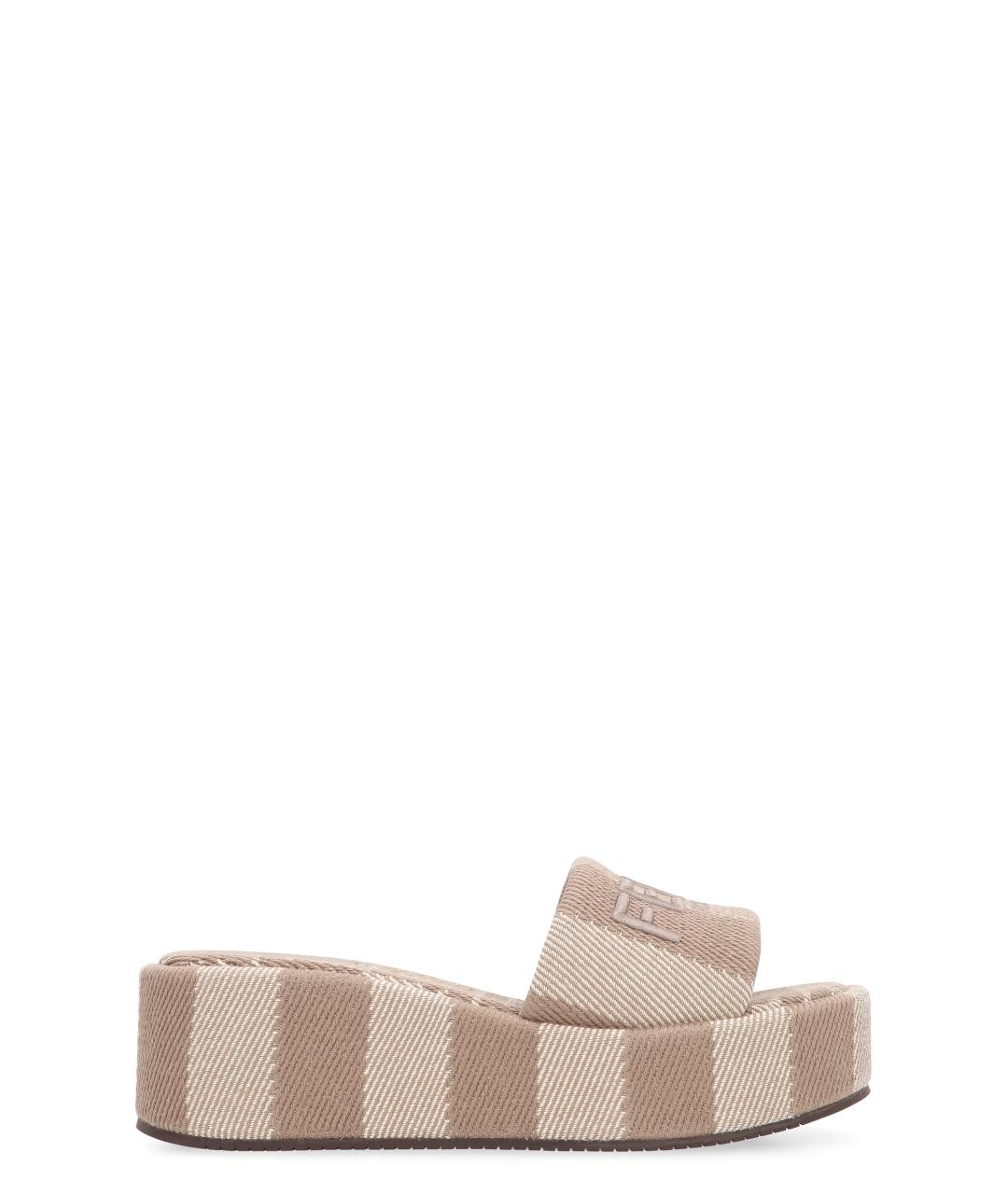 FENDI Текстильные мюли, фото 1