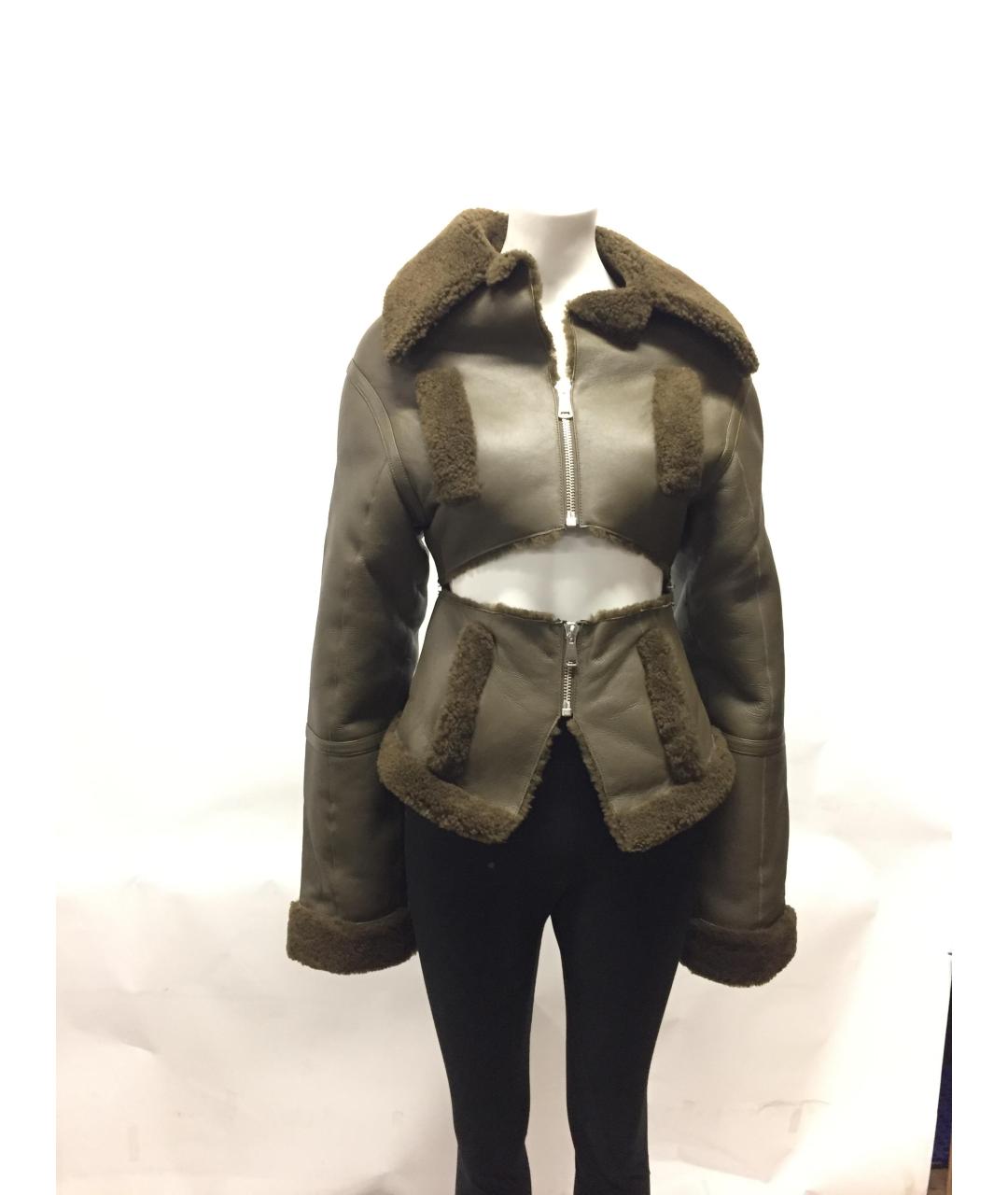 ANDREADAMO Зеленая меховая куртка, фото 3