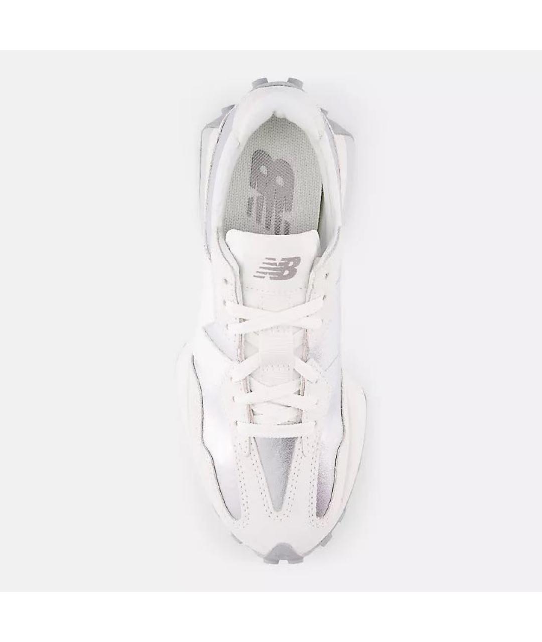 NEW BALANCE Серебряные кожаные кроссовки, фото 3