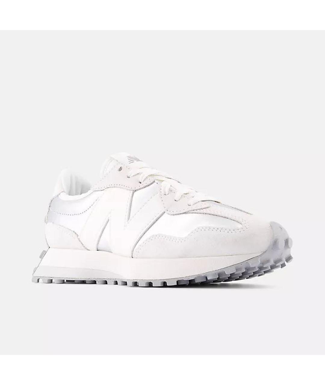 NEW BALANCE Серебряные кожаные кроссовки, фото 2