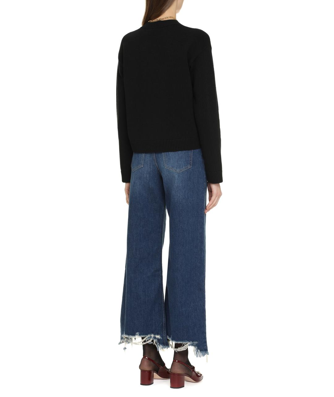 CHLOE Синие хлопковые прямые джинсы, фото 4