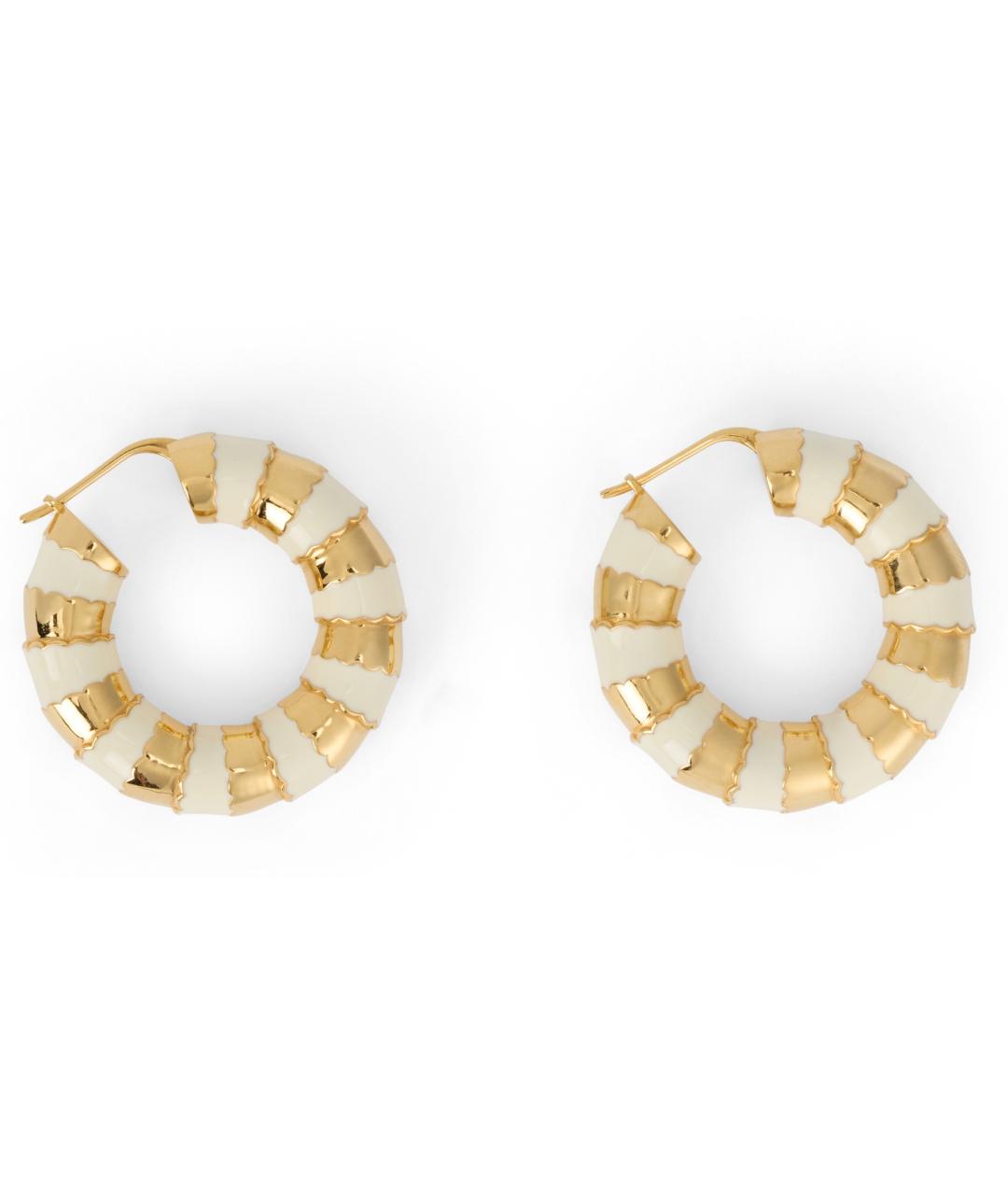 CELINE Золотые латунные серьги, фото 2