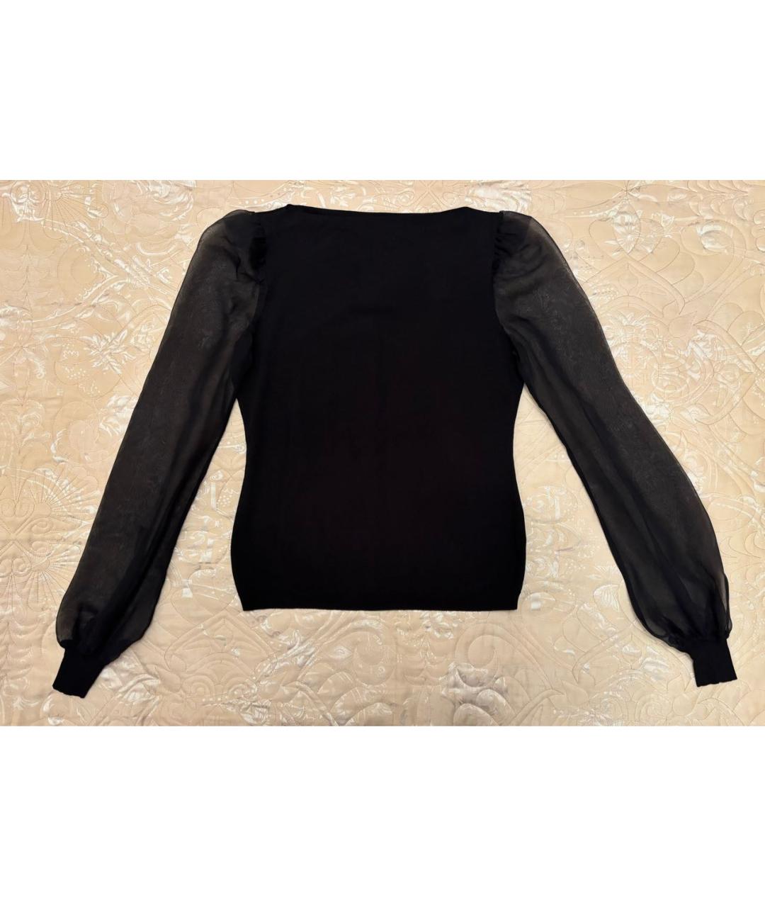 VALENTINO Черная вискозная блузы, фото 6