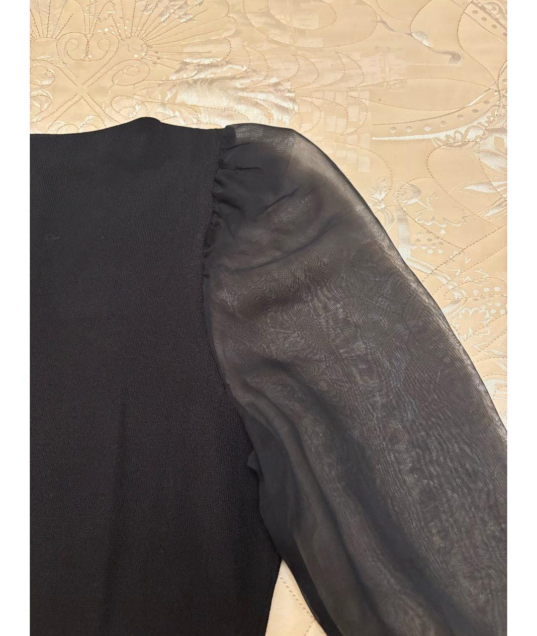 VALENTINO Черная вискозная блузы, фото 3