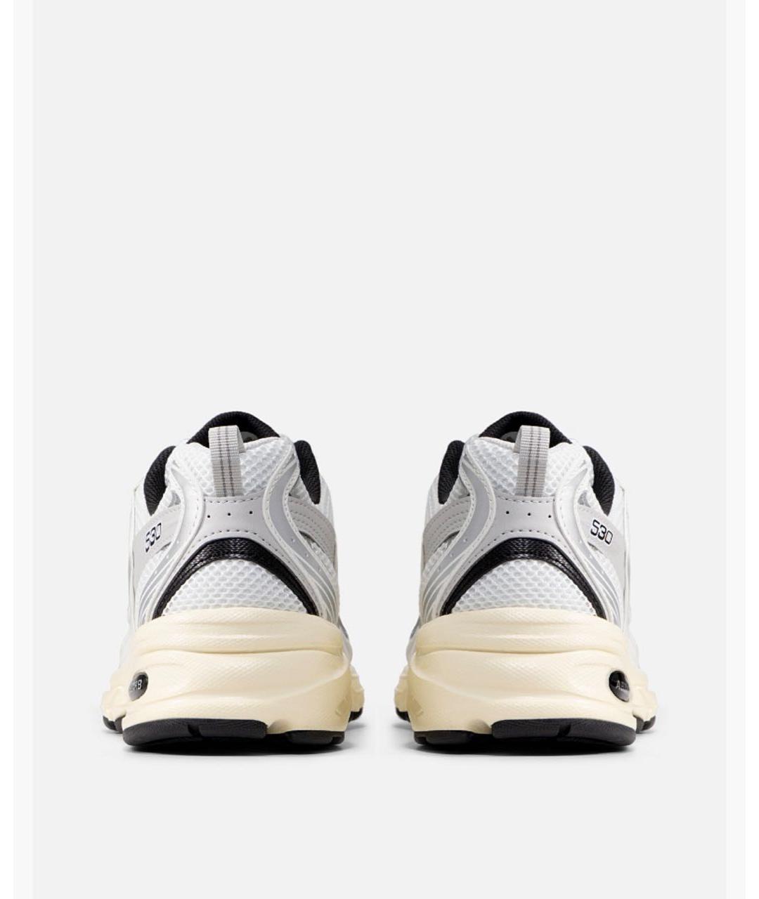 NEW BALANCE Серебряные текстильные кроссовки, фото 4