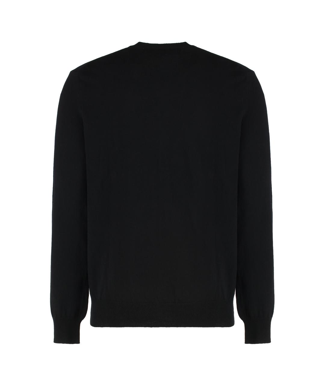 COMME DES GARÇONS PLAY Черный шерстяной кардиган, фото 2