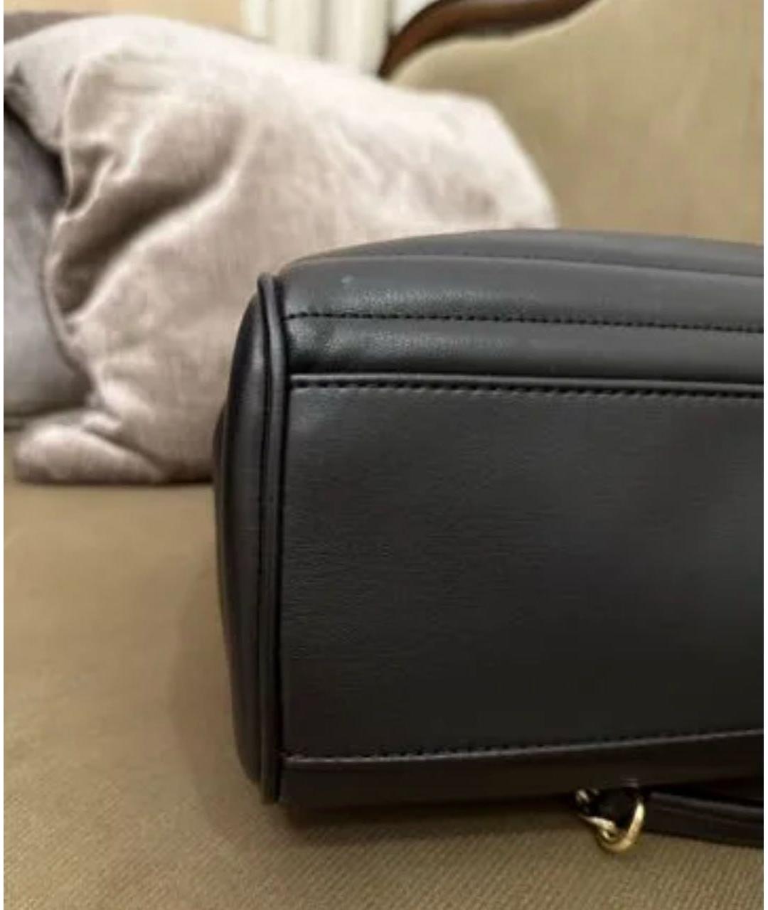 LOVE MOSCHINO Черная сумка тоут из искусственной кожи, фото 6