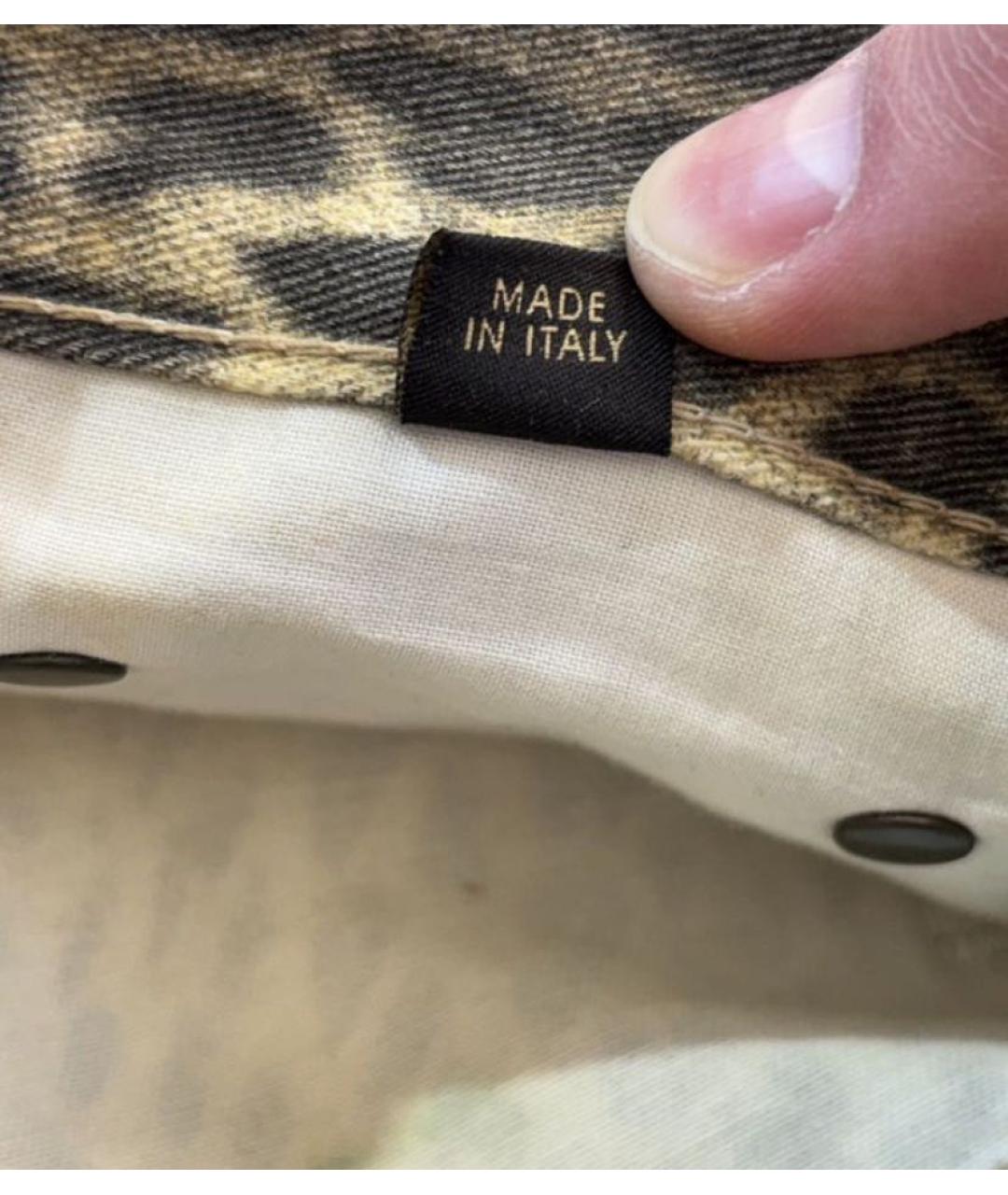 JUST CAVALLI Мульти хлопковые прямые джинсы, фото 7