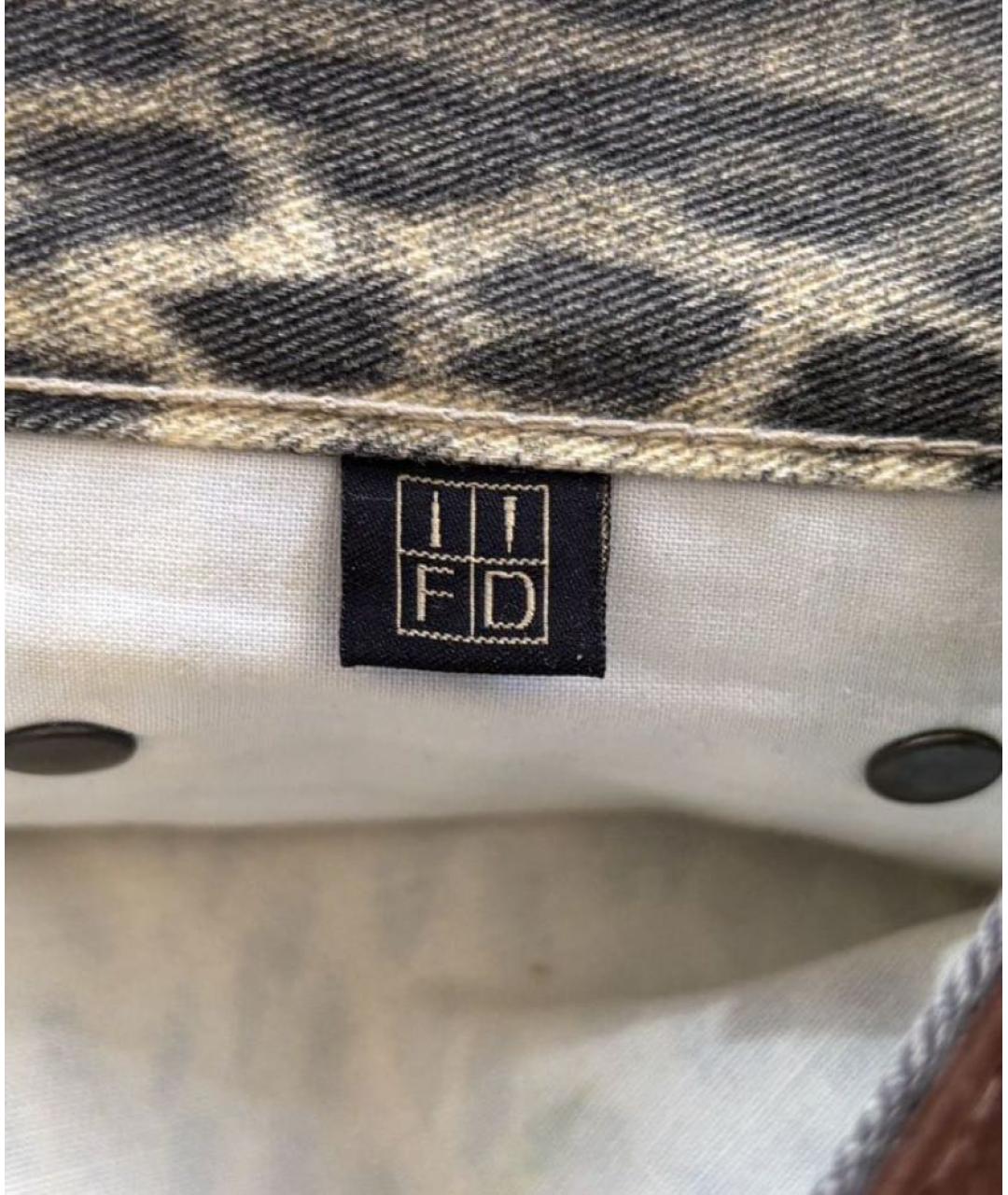 JUST CAVALLI Мульти хлопковые прямые джинсы, фото 8