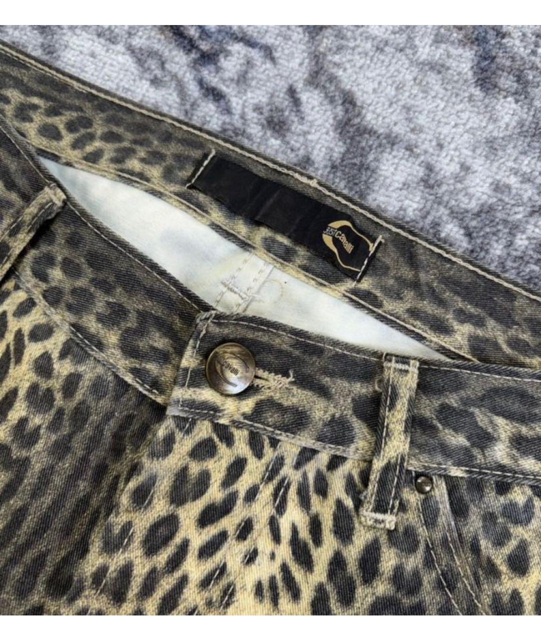 JUST CAVALLI Мульти хлопковые прямые джинсы, фото 5