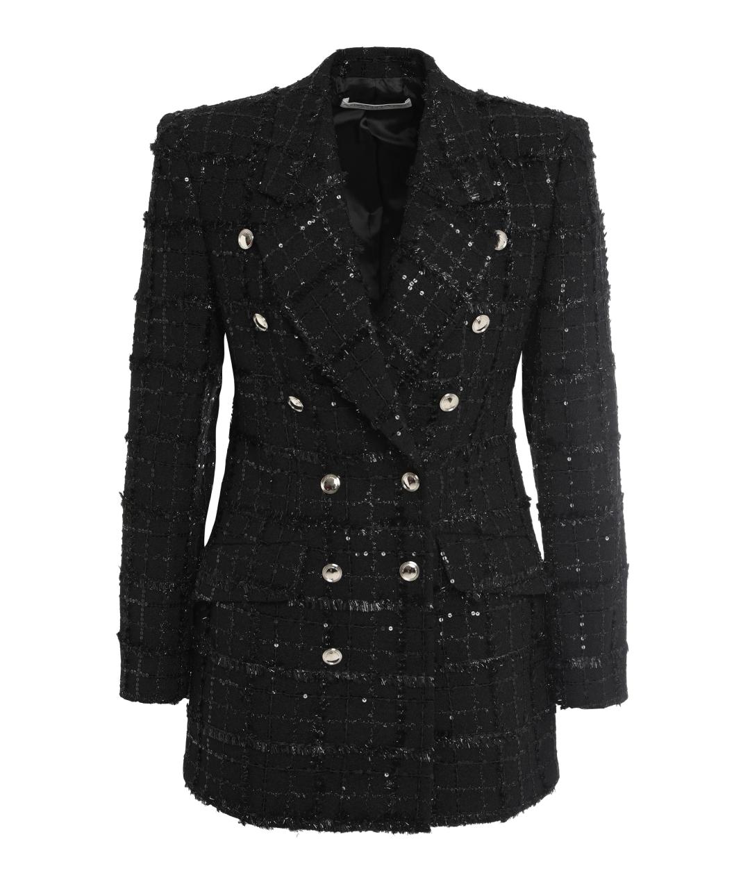 ALESSANDRA RICH Черный полиамидовый жакет/пиджак, фото 1
