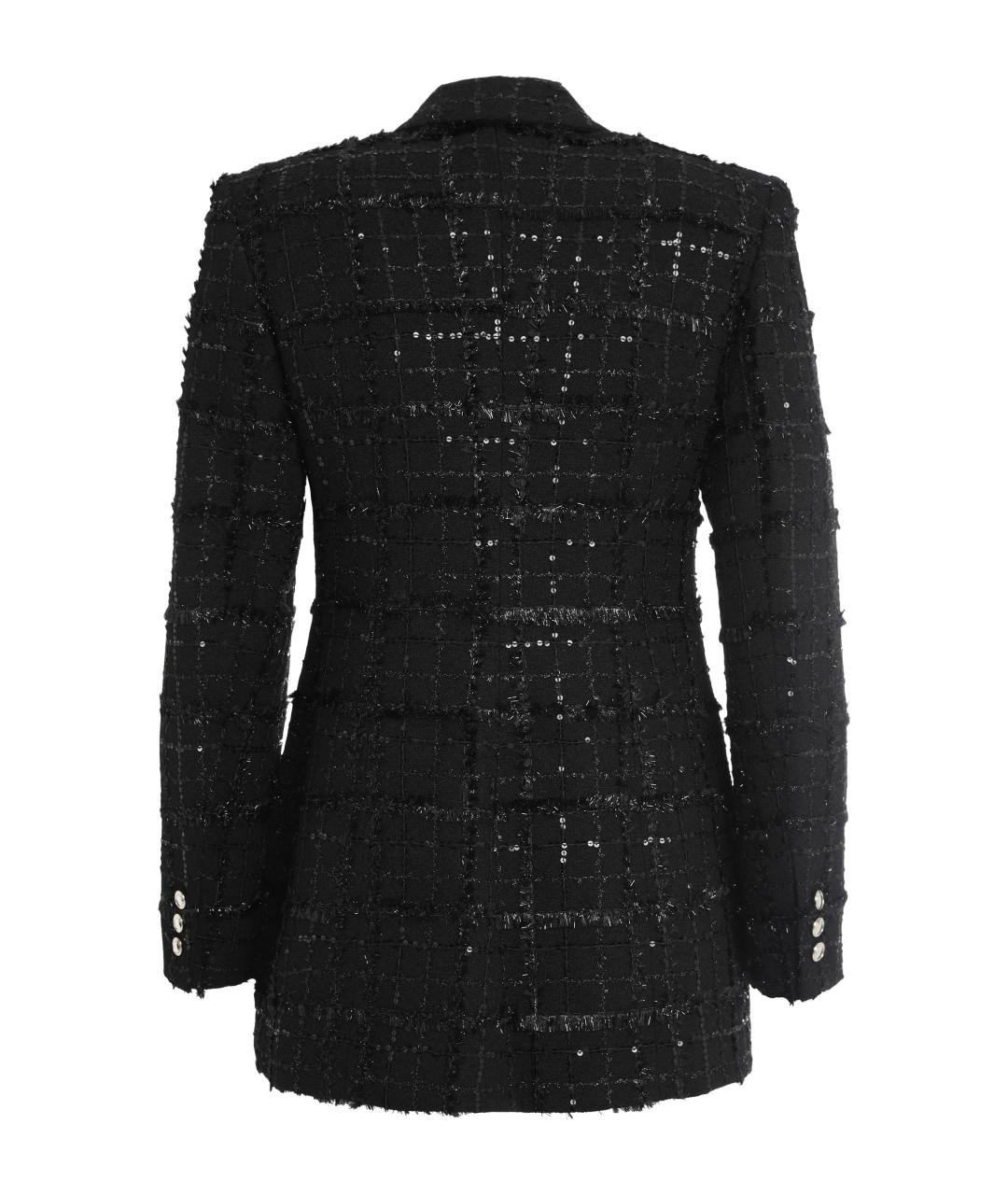 ALESSANDRA RICH Черный полиамидовый жакет/пиджак, фото 2