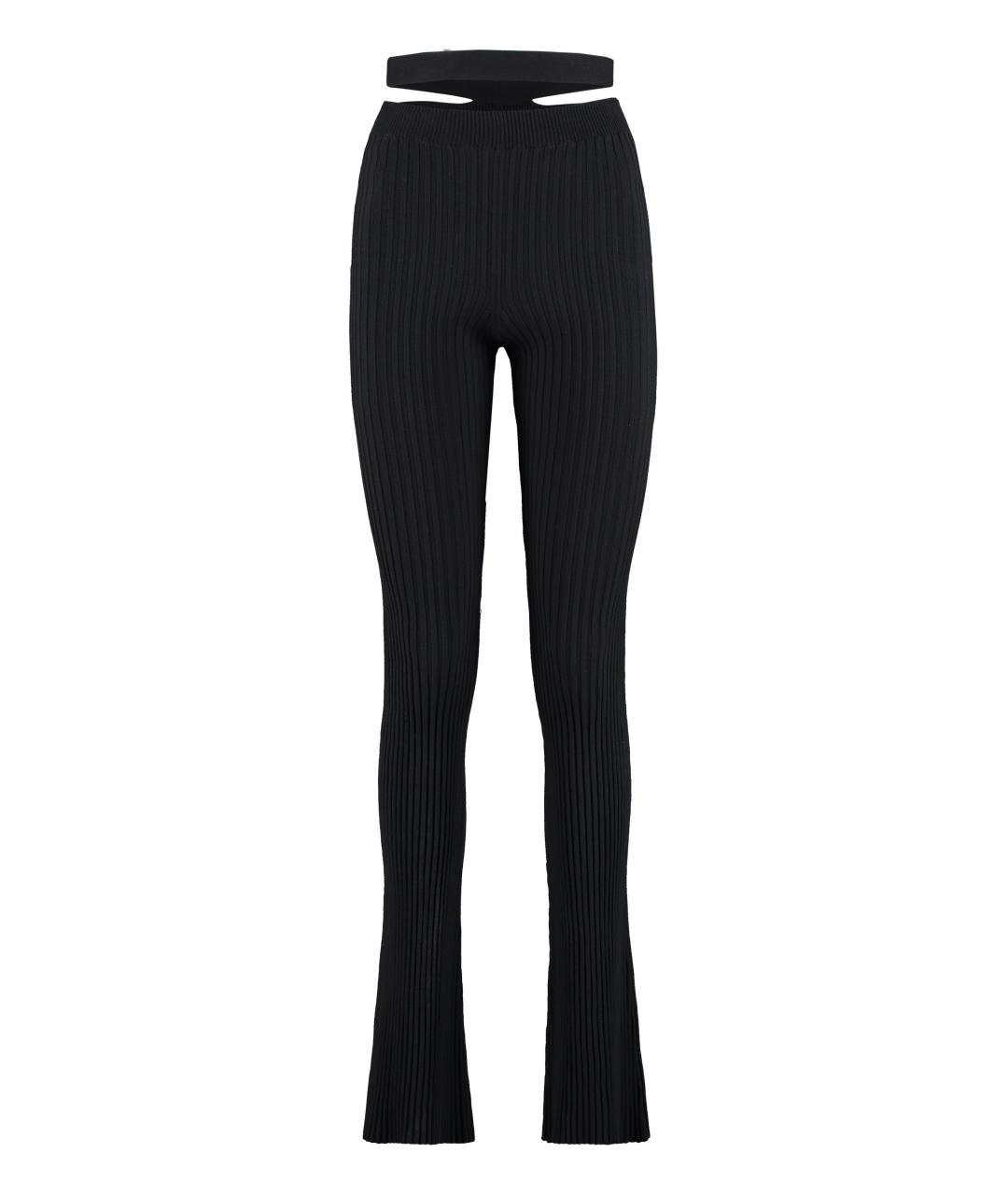 ANDREADAMO Черные вискозные брюки узкие, фото 1