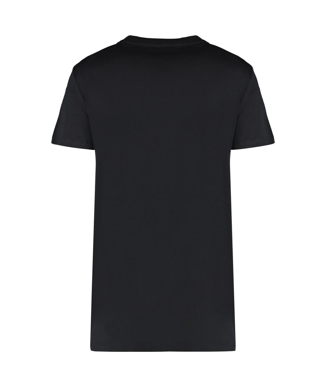 MAX MARA Черная хлопковая футболка, фото 2