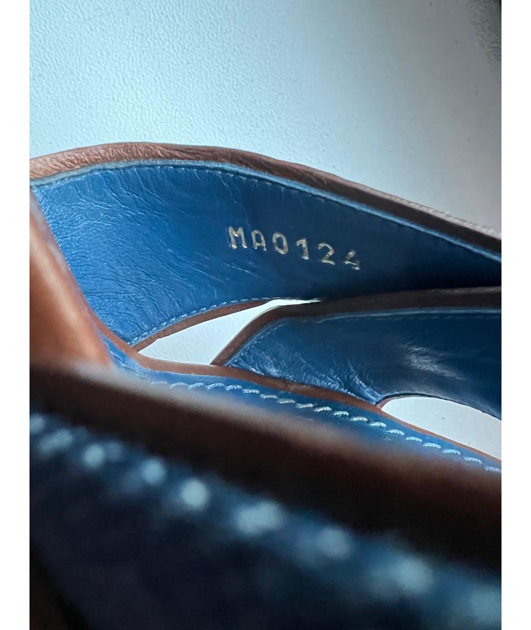 LOUIS VUITTON Синие босоножки, фото 7