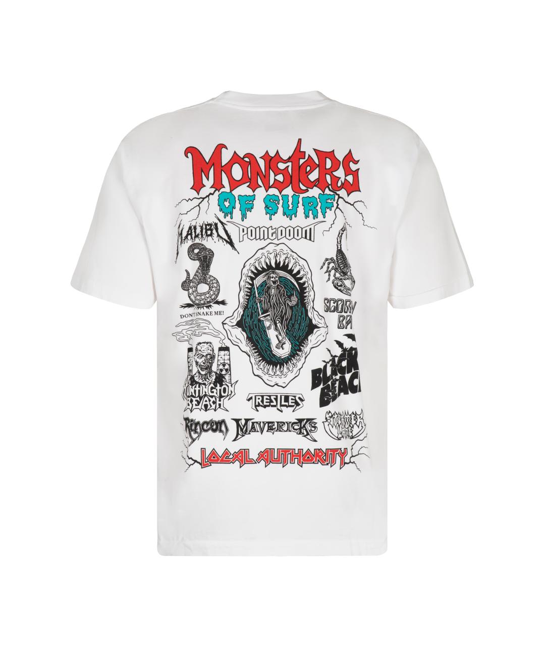 LOCAL AUTHORITY Белая хлопковая футболка, фото 2